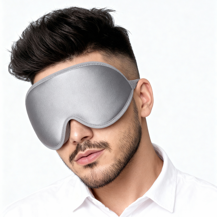 Antifaz de Viaje – Cloud Grey Edition