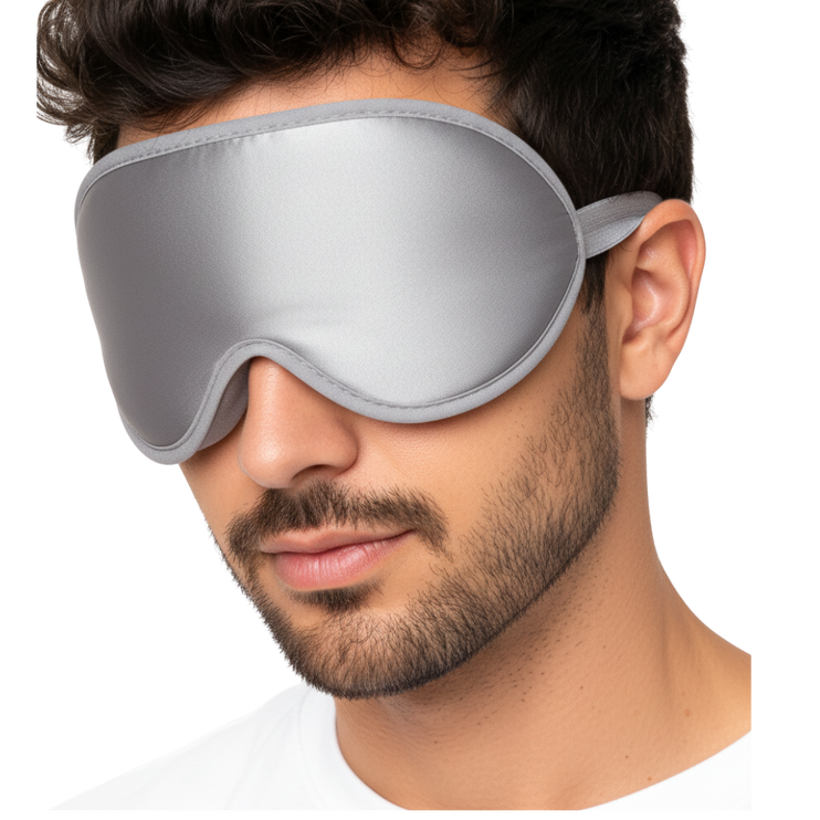Antifaz de Viaje – Cloud Grey Edition