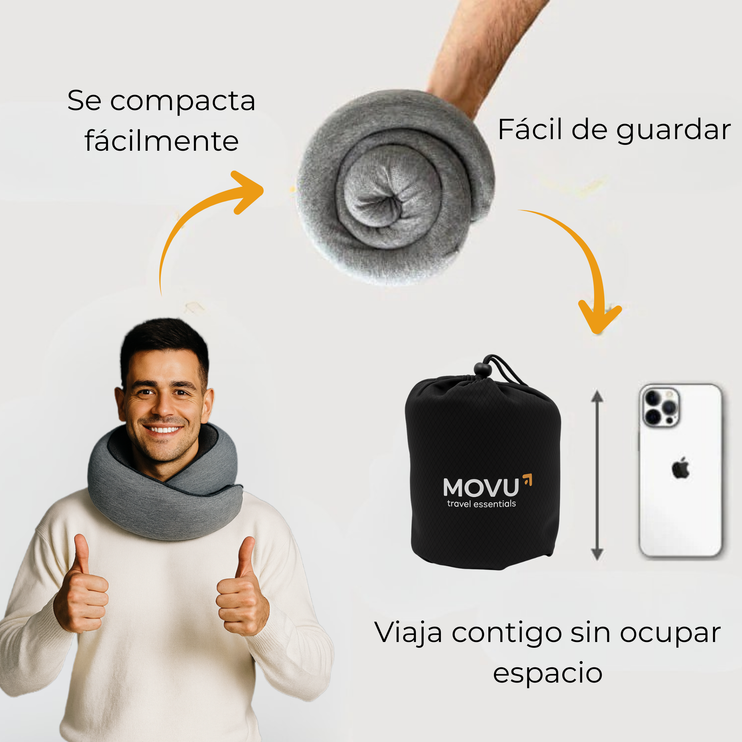 Almohada de Viaje – Cloud Grey Edition PRE-VENTA