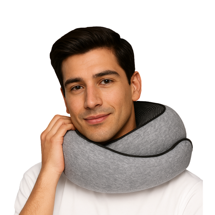 Almohada de Viaje – Cloud Grey Edition PRE-VENTA